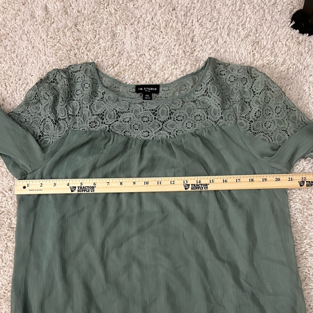Women’s Petite XL IN Studio Long Sleeve Blouse NWT - Picture 9 of 10